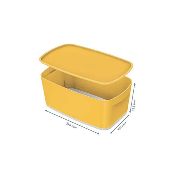 Pojemnik z pokrywką Leitz MyBox Cosy żółty