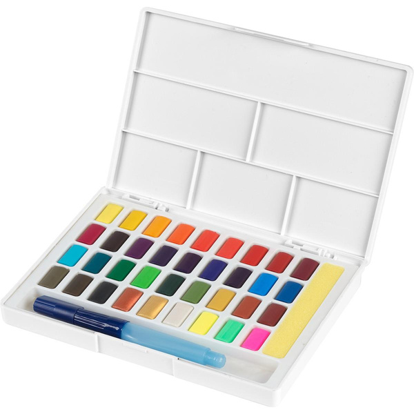 Farby akwarelowe w kostkach 36 kolorów Faber Castell