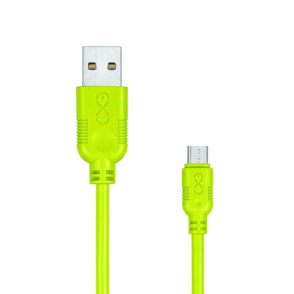 Kabel Micro USB uniwersalny Exc Whippy 2m limonka