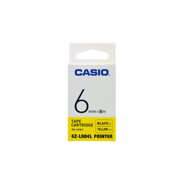 Taśma do drukarek etykiet Casio XR-6YW