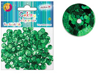 Cekiny hologramowe zielone ciemne 10mm 10g