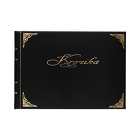 Kronika Barbara A3 pozioma szyta czarny