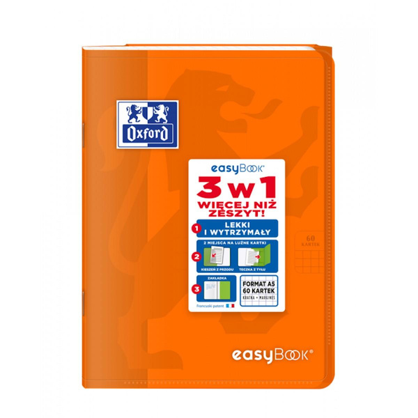 Zeszyt Oxford Easybook A5 w kratkę 60 kartek