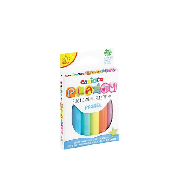 Plastelina pastelowa Carioca 6 kolorów
