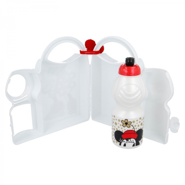 Zestaw lunchbox i bidon Myszka Minnie 400 ml