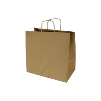 Torba papierowa ekologiczna cateringowa 340x200x330 mm brązowa