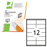 Etykiety samoprzylepne Q-Connect białe 105x48mm