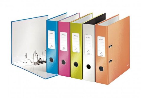 Segregator A4 szeroki 80mm Leitz 180 Wow różowy