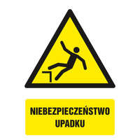 Znak TDC Niebezpieczeństwo upadku