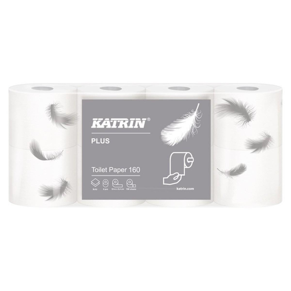 Papier toaletowy Katrin biały 2 warstwowy