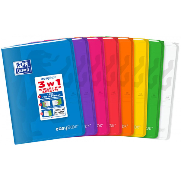 Zeszyt Oxford Easybook A5 w linię 60 kartek