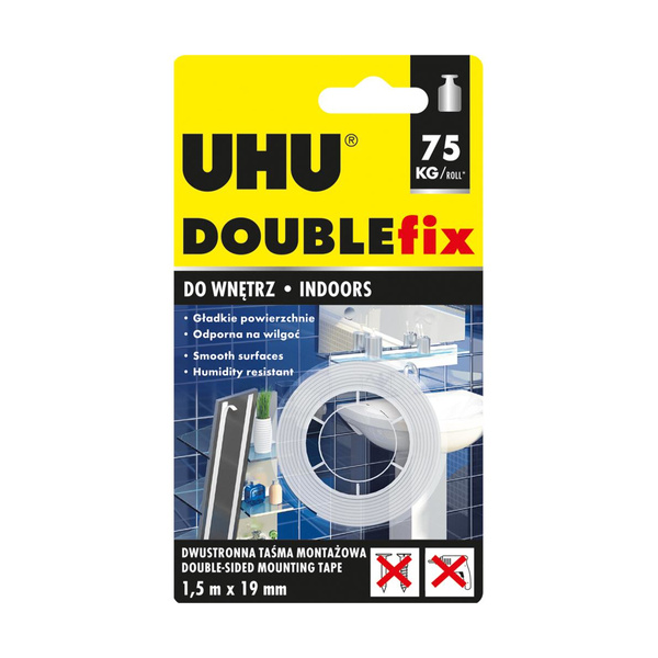 Taśma montażowa do wnętrza dwustronna extra mocna 19m x1.5m UHU