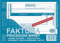 Faktura procedura marży towary używane, dzieła sztuki, przedmioty kolekcjonerskie i antyki