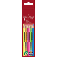 Kredki ołówkowe Faber Castell 5 kolorów Jumbo Grip Neon