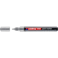 Marker lakierowy Edding końcówka okrągła 1-2mm srebrny