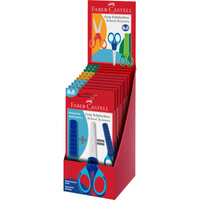 Nożyczki szkolne Faber Castell Grip dispaly 10 sztuk