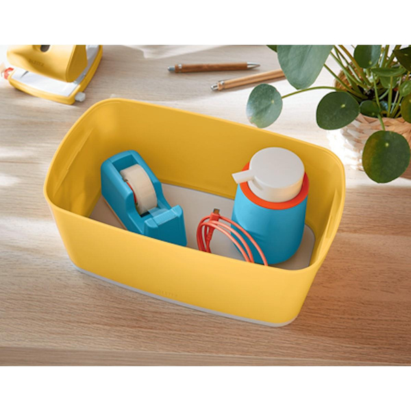 Pojemnik z pokrywką Leitz MyBox Cosy żółty