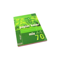 Papier ksero Kreska A4 120g mix 5 kolorów 70 arkuszy
