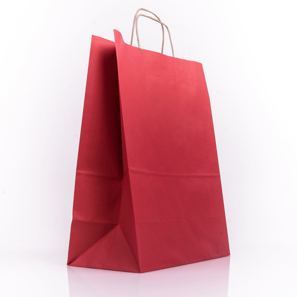 Torba papierowa ekologiczna 305x170x340 mm bordowa