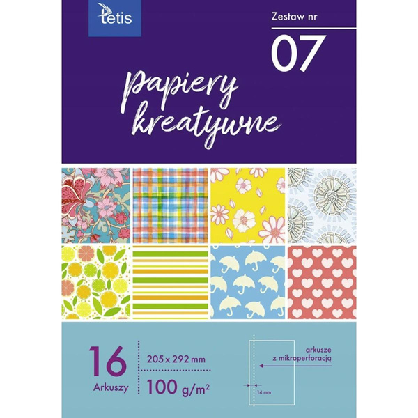 Zeszyt papierów kreatywnych zestaw 07 A4