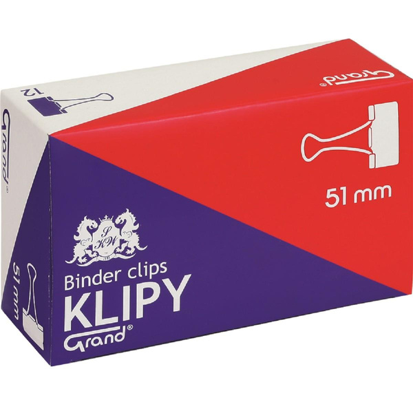 Klipsy biurowe 51mm Grand a`12