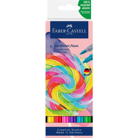 Pisak akwarelowy Faber Castell Goldfaber Aqua zestaw Candy Shop 6 sztuk