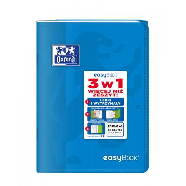Zeszyt Oxford Easybook A5 w linię 60 kartek