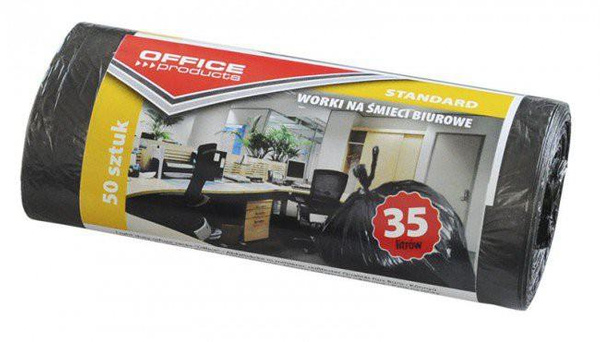 Worki na śmieci Office Products 35 litrów HDPE