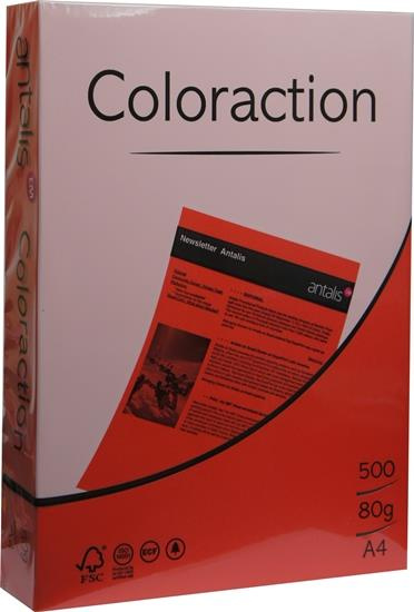 Papier ksero kolorowy A3 80g Chile koralowy Coloraction