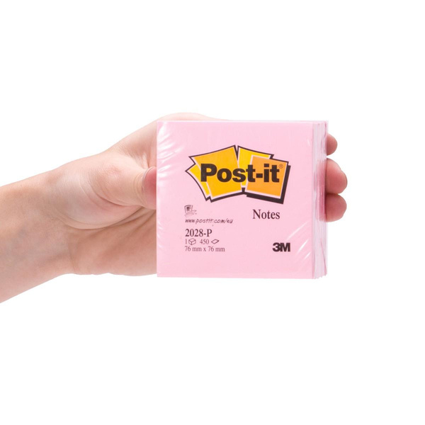 Karteczki samoprzylepne 76x76mm Post-it różowa 2028-P