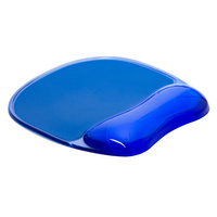 Podkładka pod mysz z podparciem dla nadgarstka żelowa Q-Connect niebieska