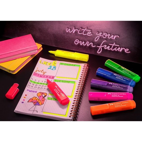 Zakreślacz Faber Castell Super Neon 1546 8 kolorów