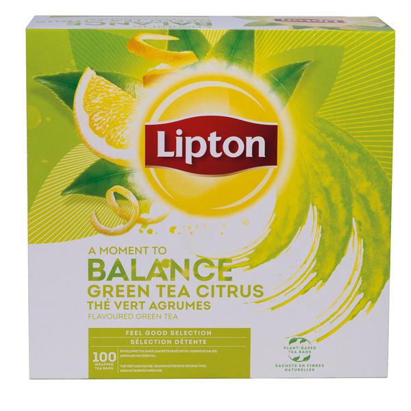 Herbata Lipton Green Tea citrus 100 torebek