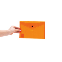 Teczka kopertowa A5 PP neonowa pomarańczowa