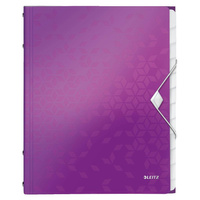 Teczka segregująca Leitz Wow A4 fioletowy