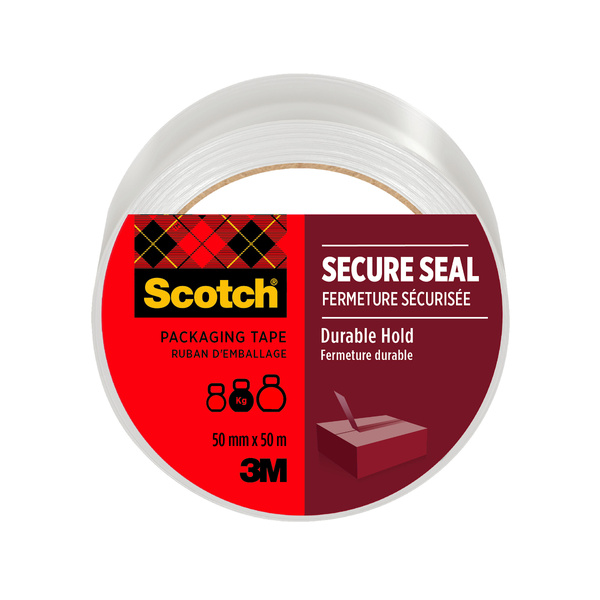 Taśma pakowa Scotch Secure Seal 50mm x 50m transparentna