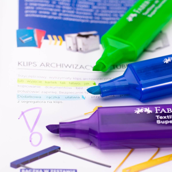 Zakreślacze Faber Castell Textliner 1546 8 sztuk