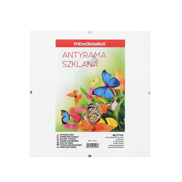 Antyrama Memoboards 30x30 cm szkło