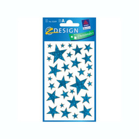 Naklejki świąteczne Boże Narodzenie Gwiazdki granatowe Zweckform