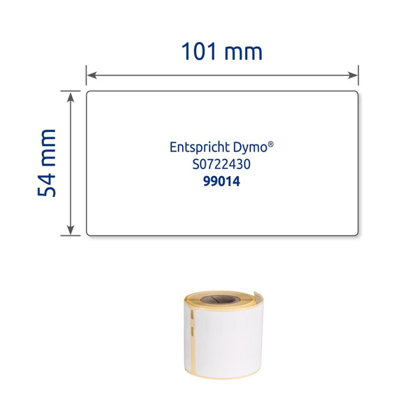 Etykiety w rolce do drukarek termicznych Dymo 54x101mm Avery Zweckform