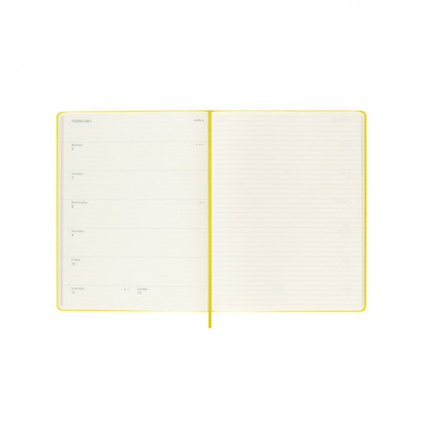 Kalendarz tygodniowy Hay Yellow XL Moleskine 2024