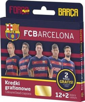 Kredki grafitowe FC Barcelona 12+2 kolory