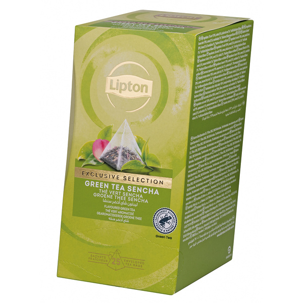 Herbata Lipton piramidki Exclusive Selection zielona sencha 25 torebek