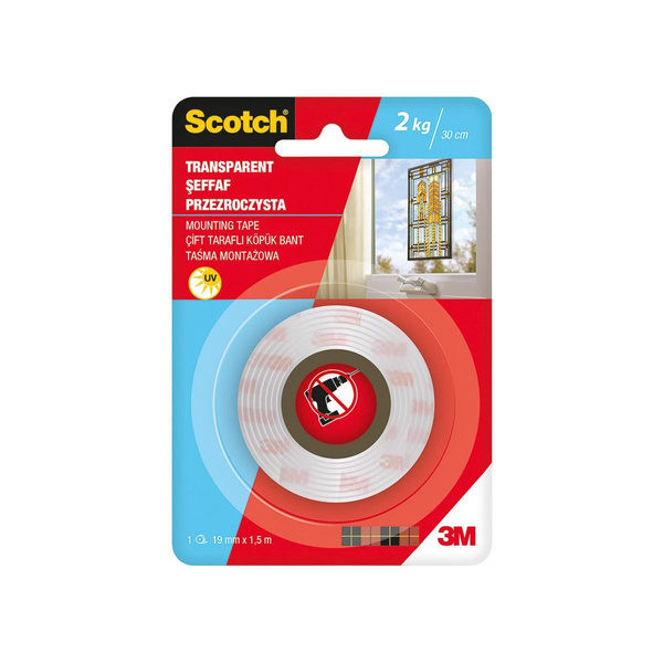 Taśma montażowa Scotch estetyczna 19mm x 1,5m