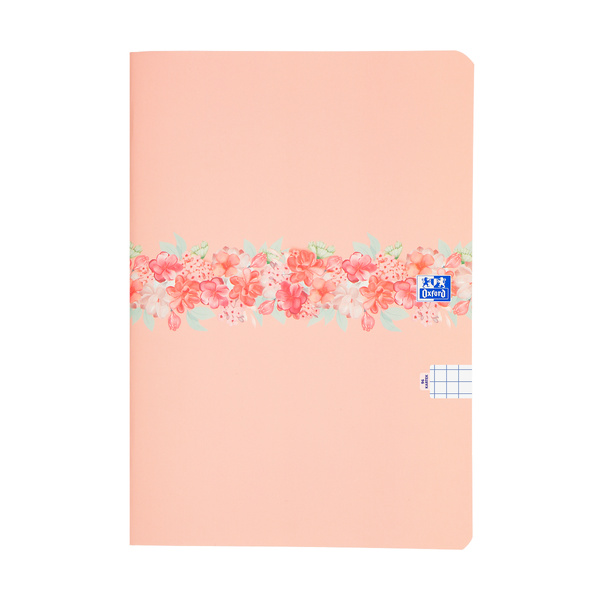 Brulion miękki w kratkę B5 96 kartek Oxford Flowers