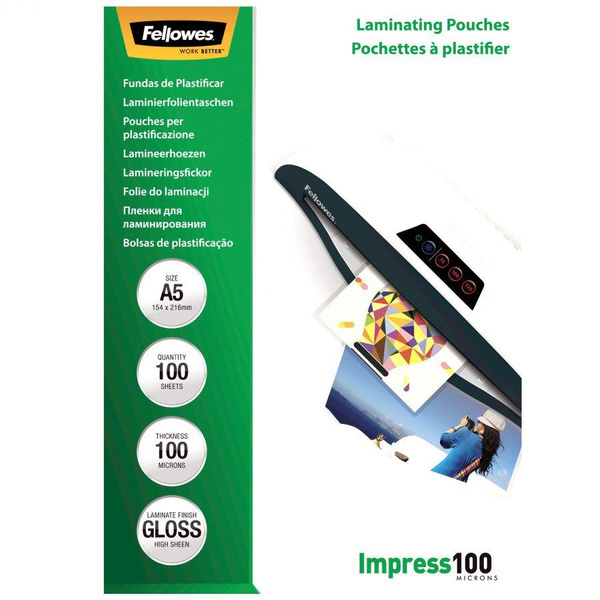 Folia do laminowania A5 100 mic Fellowes