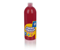 Farba plakatowa w butelce 1l czerwona ciemna Astra