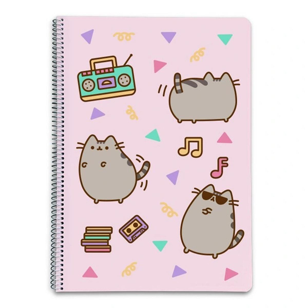 Kołozeszyt A4 w kratkę 96 kartek Pusheen