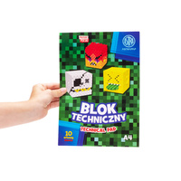 Blok rysunkowy A4 10 arkuszy Pixel Unicorn