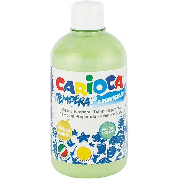 Farba tempera zielona pastelowa 500ml Carioca